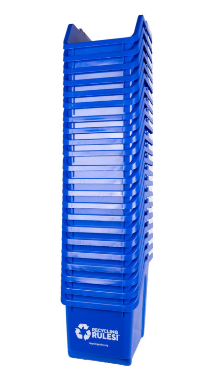 6 Gallon "Multi" Stackable Recycling Bin - Case of 23