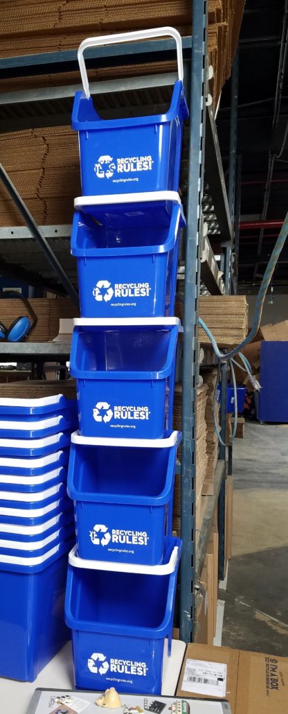 MIS-STAMPED 6 Gallon "Multi" Recycling Bin